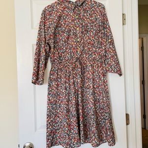 MPH collection floral printed mid length dress